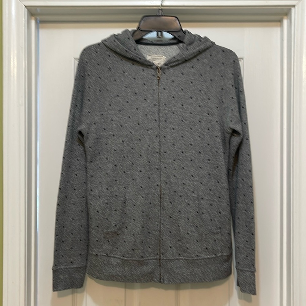 Current/Elliott - zip hoodie Heather gray mini polka stars - size  S/1